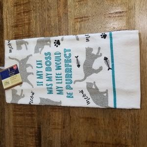 NEW Cat Kitchen Hand Towel